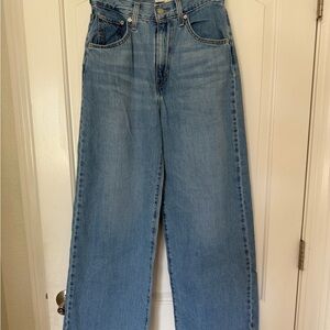 Levi’s Baggy Cinch Wide-Leg Jeans - Light Blue